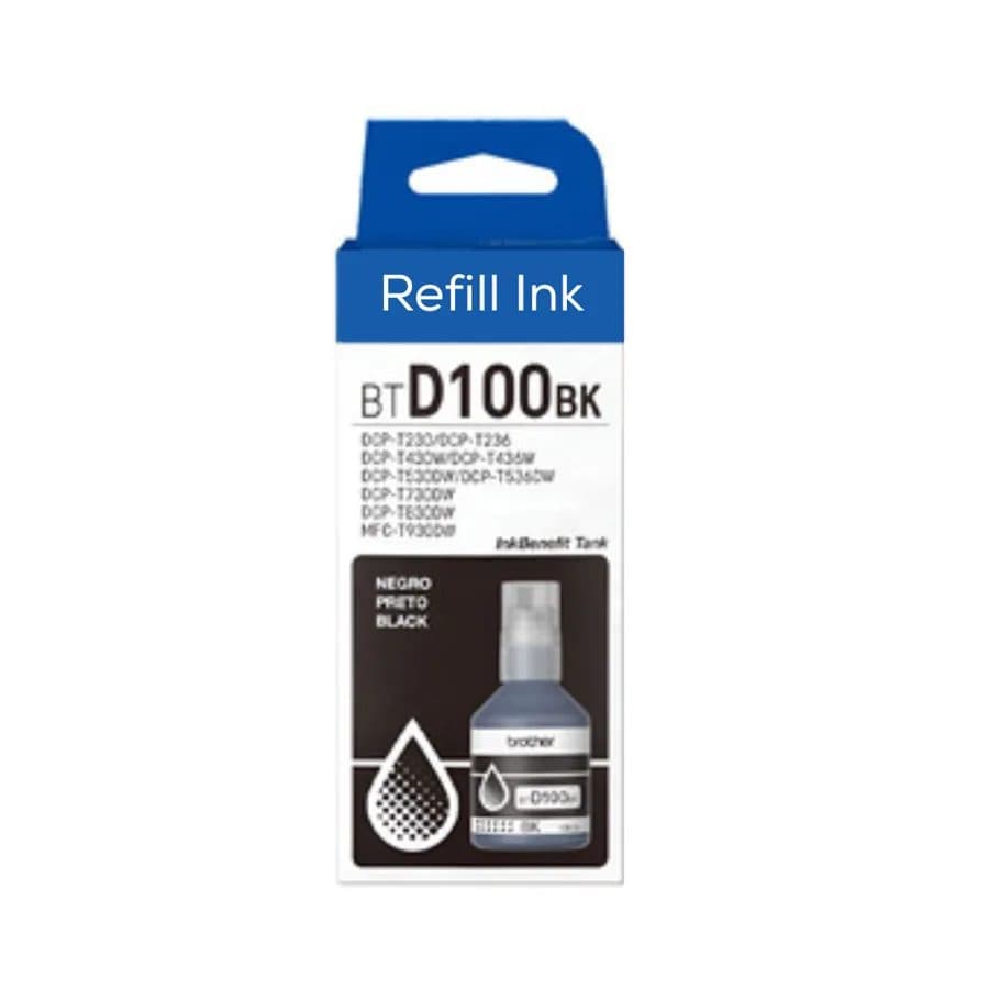 Tinta In Box/#D100Bk /premium Ink x108ml/brother