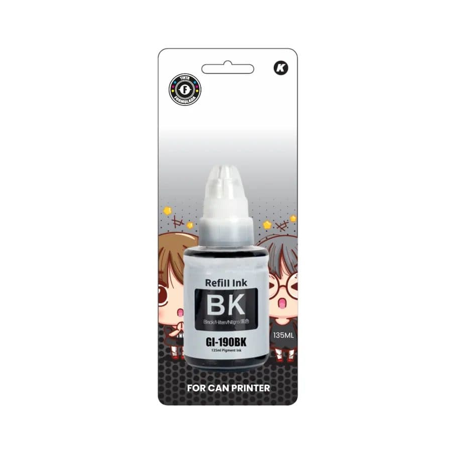 Tinta Blister/#GI 190 Bk Formulada x 135ML /Canon