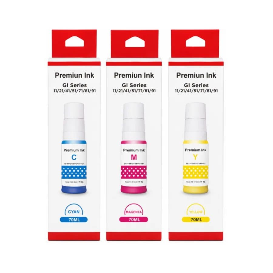 Tinta In Box /#GI-10#GI-11 M Y C /Premium Ink x70 ml/Canon