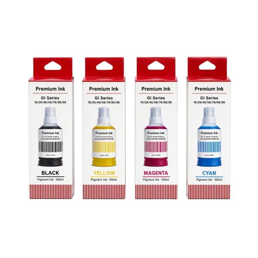 Tinta In Box/#GI 16BK C M Y/Pigment Ink x135ml/ Canon