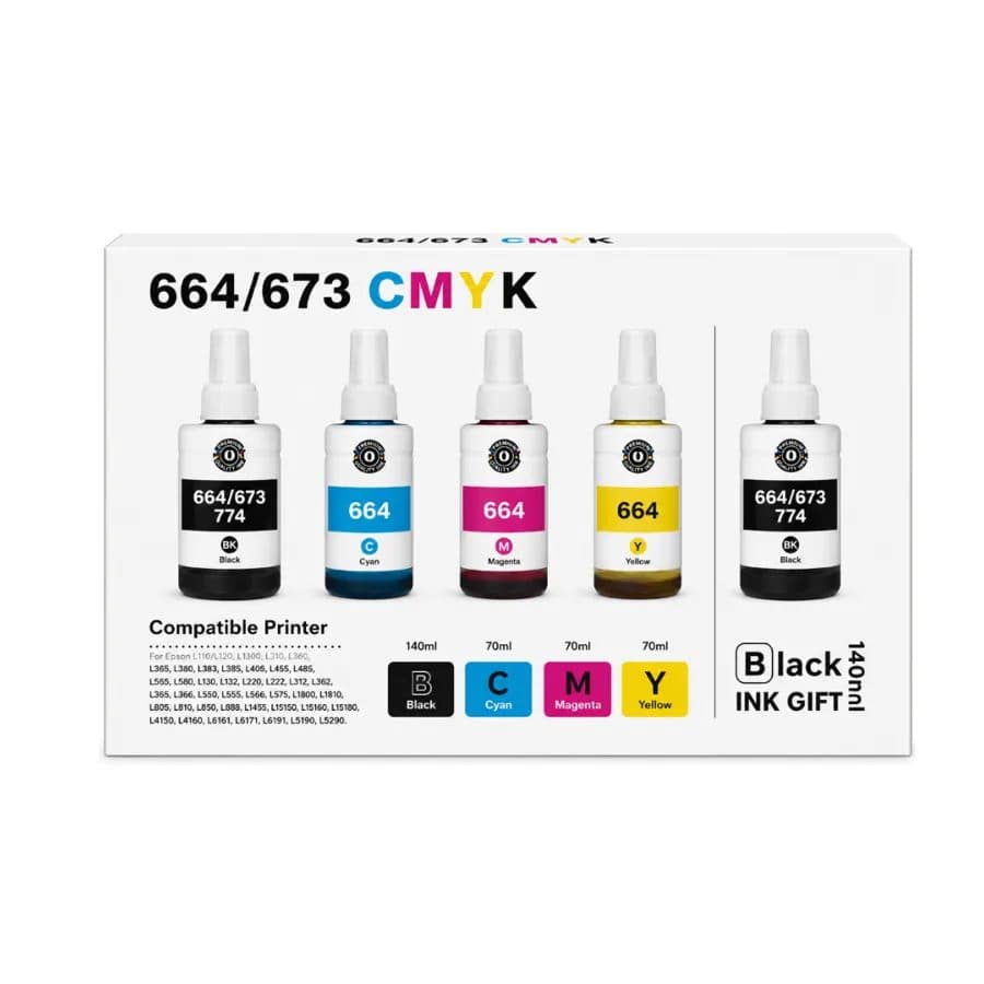 COMBO TINTA X5/#664#673 FORMULADA /EPSON