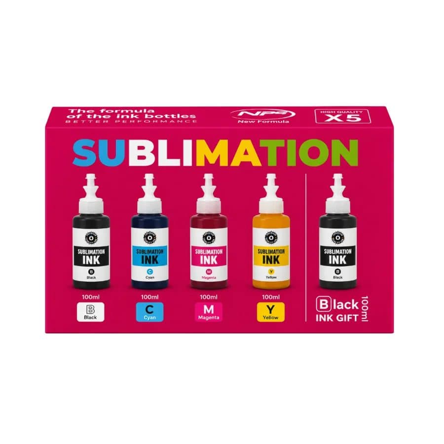 Combo X5 Sublimacion / x100ML Bk C Y M/epson