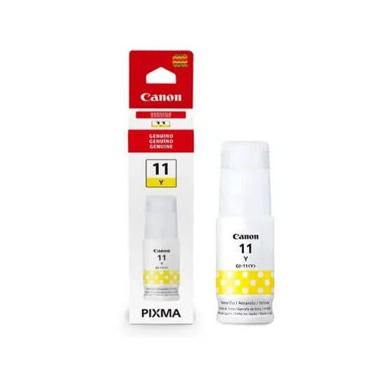Botella Tinta Canon GI-11 Yellow 70ML TINTA CANON GI-11 YELLOW X70ML (100% ORIGINAL)