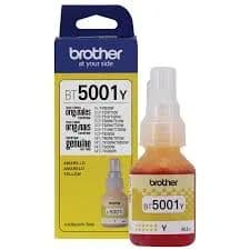 Botella Tinta Brother BT5001 Yellow 48,8ML TINTA BROTHER YELLOW BT5001 Y X41.8ML (100% ORIGINAL)