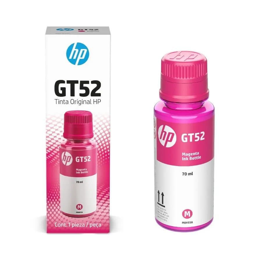 Botella Tinta Hp Gt 52 Magenta 70ML TINTA HP GT52 MAGENTA X70ML (100% ORIGINAL)