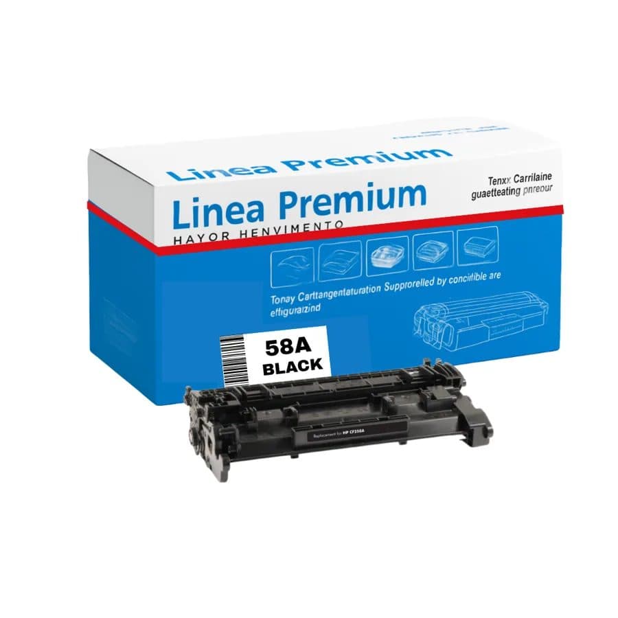 Tóner Compatible HP 58A (CF258A) Negro – Alta Capacidad para M404 / M428